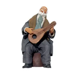 Uomo Seduto Con Mandolino