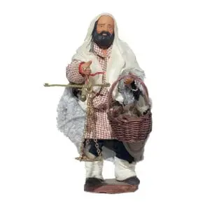 Uomo Con Bilancia e Cesto In Mano