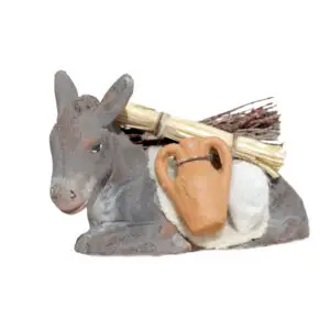 Asino Bardato Seduto