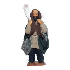 Uomo Con Pecora Spalle