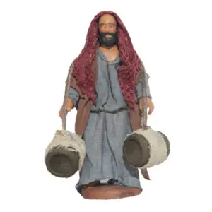 Uomo Con 2 Botti Appese