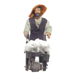 Uomo Con Carretto Avanti