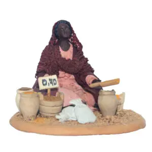 Mora Seduta a Terra Con  Semi