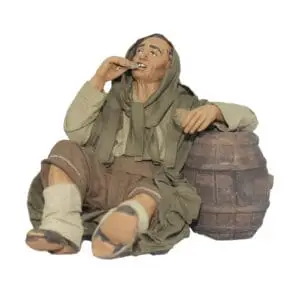 Uomo Disteso che Mangia Carciofo