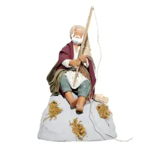 Pescatore su scoglio