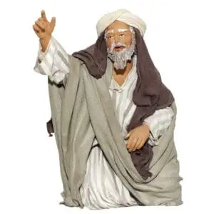 Uomo in Ginocchio che Indica