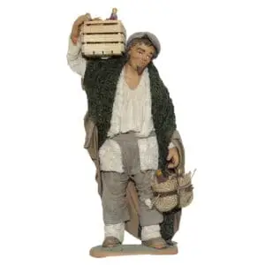 Uomo Cassetta Fiaschi Spalla