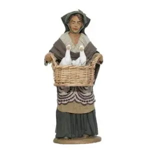 Donna Cesto Oche in Mano