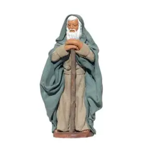 Uomo in Piedi Poggiato al Bastone