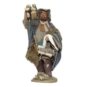 Uomo Legna Spalla e Mano