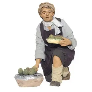 Uomo in Ginocchio con Carciofo