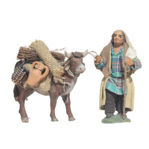 Uomo Con Bue Bardato