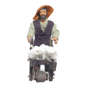 Uomo Con Carretto Avanti