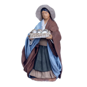 Donna Cesto Funghi In Mano