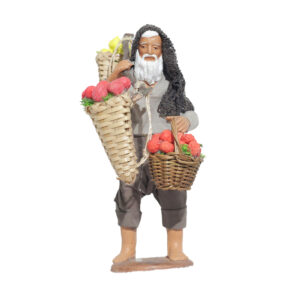 Uomo Viandante con 3 Cesti Frutta