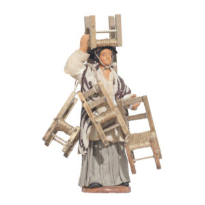 Donna 4 Sedie Legno Addosso