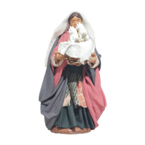 Donna Cesto Gatti In Mano