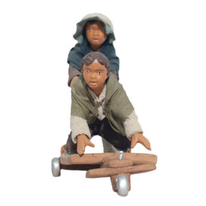 Scenetta Fanciulli con Carrettino