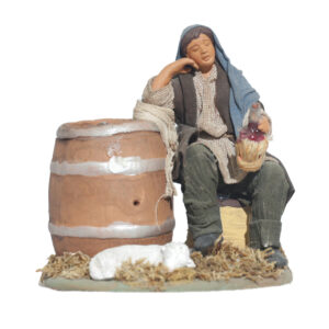 Ubriaco Che Dorme Alla Botte Con Pecora