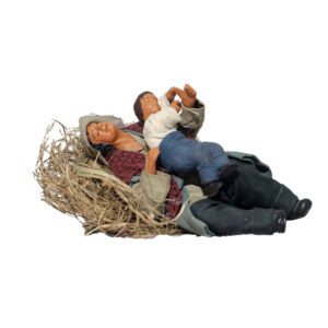 Dormiente Con Bimbo Sulle Gambe