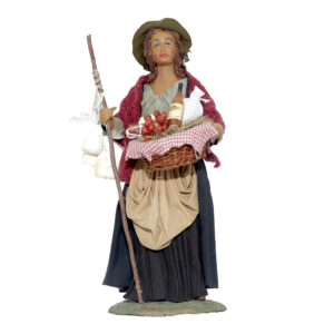 Donna Cesto Cibo Mano