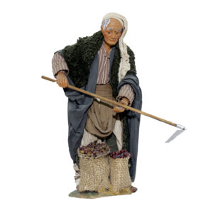 Uomo Con Zappa E Sacco Iuta