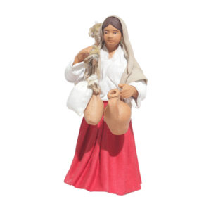 Donna Viandante Con Anfore e Sacchi