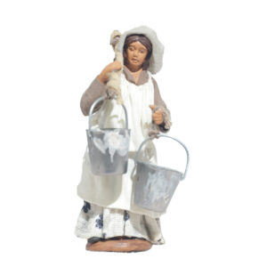 Lattaia Con Secchi Di Alluminio