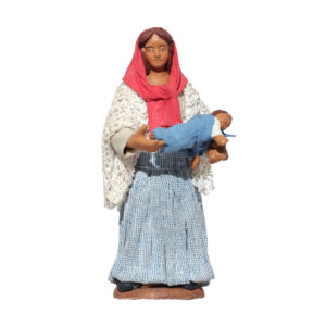 Mamma che Culla Bimbo in Braccio