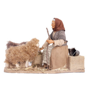 Donna Che Nutre Pecora